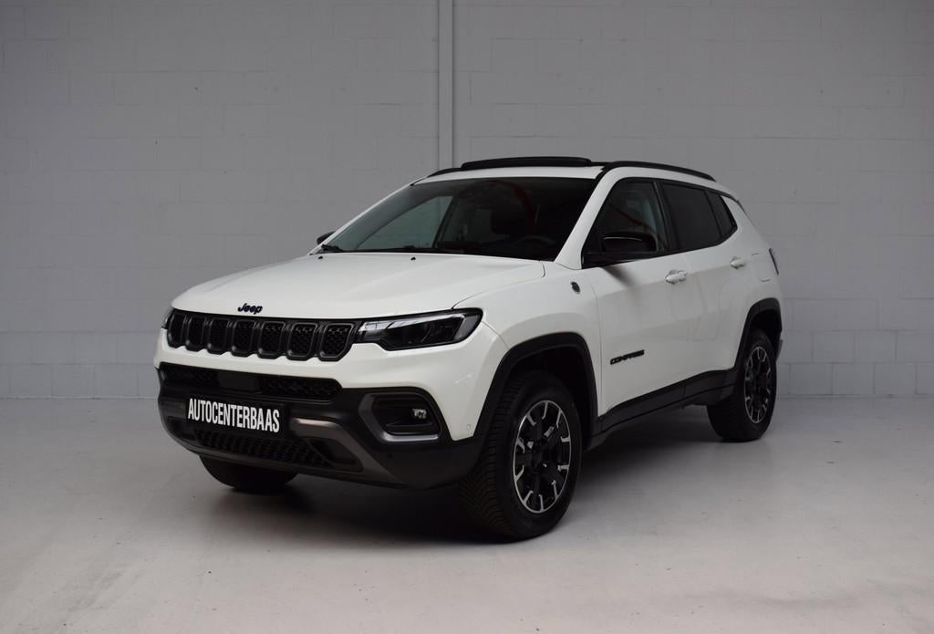 Jeep COMPASS 4xe 240 Plug-in Hybrid Electric Trailhawk LEER, Automaat, 4 cilinders, Wit, Bedrijf