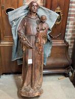 Antiek houten beeld. €895.  120 cm hoog, Ophalen