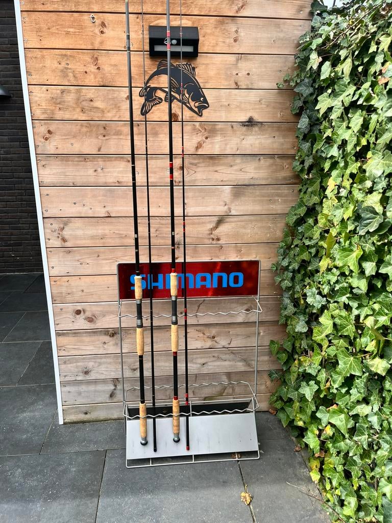 Hangebouwde karperhengels Mol & WILCO, Ophalen, Zo goed als nieuw, Werphengel