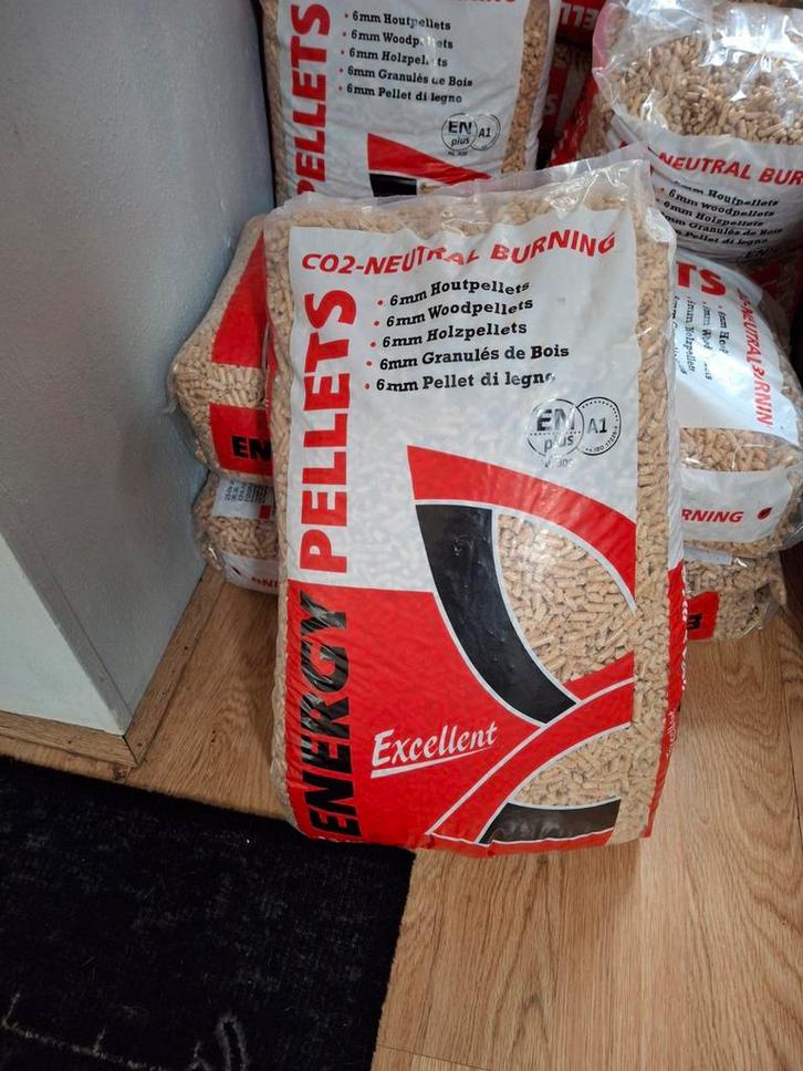 Houtpellets 6mm - CO2-neutraal branden, Tuin en Terras, Haardhout, Blokken, Overige houtsoorten, Minder dan 3 m³, Ophalen