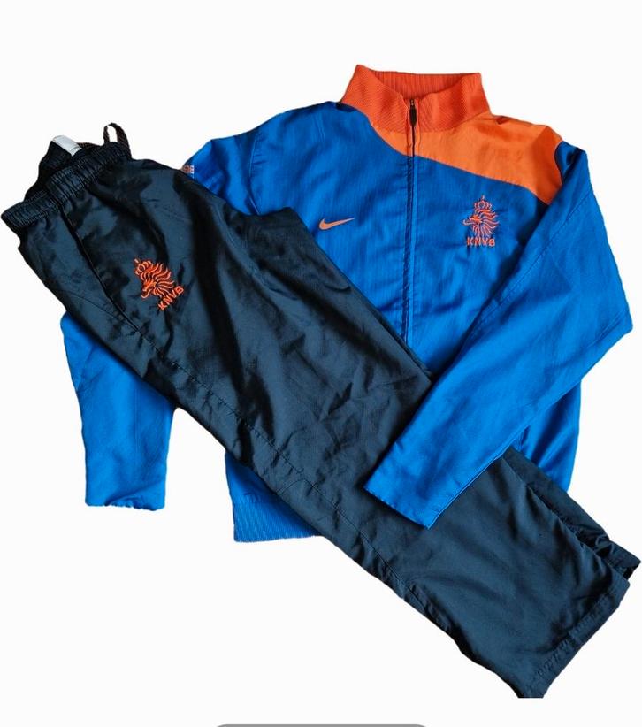 Nederlands elftal KNVB Oranje trainingspak 2008, Kleding | Heren, Sportkleding, Gedragen, Voetbal, Maat 48/50 (M), Blauw, Ophalen of Verzenden