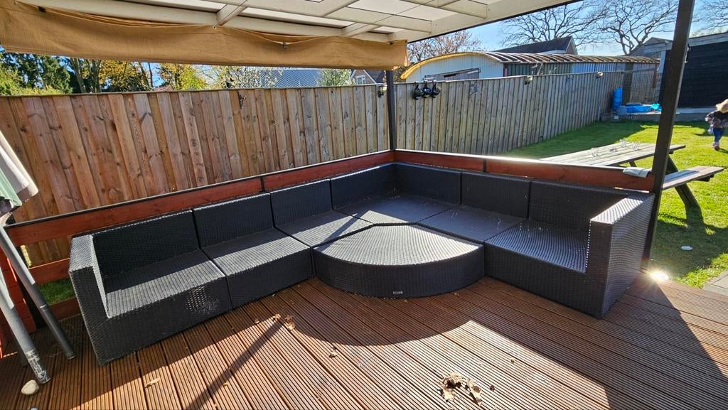 Loungeset, Tuin en Terras, Tuinsets en Loungesets, Kunststof, Gebruikt, Bank, Ophalen of Verzenden