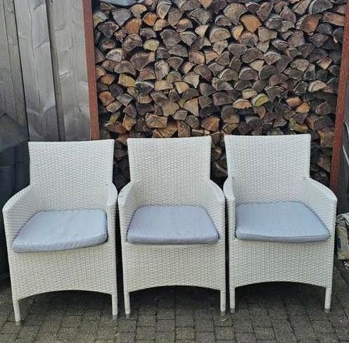 Wicker tuinstoelen, Tuin en Terras, Ophalen, Gebruikt, Wicker