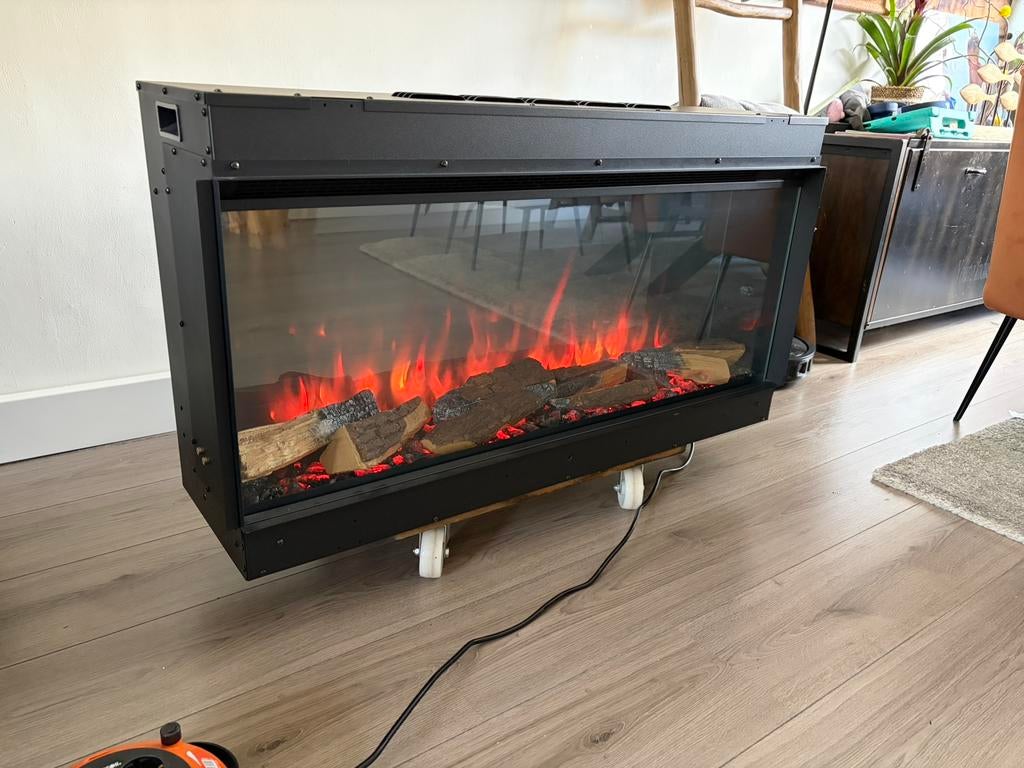 Trimline 100e Solus - elektrische inbouwhaard sfeerhaard led, Huis en Inrichting, Haarden, Ophalen, Zo goed als nieuw, Inbouwhaard