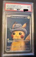 Pikachu met Grijze Vilten Hoed x Van Gogh (085) - PSA 9, Ophalen of Verzenden, Nieuw, Losse kaart