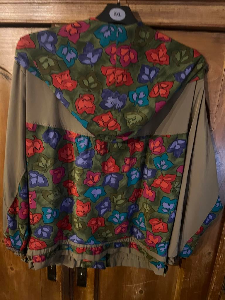 Vintage Australian Jack met Bloemenprint - Oldschool Stijl, Australian, Verzenden, Maat 46/48 (XL) of groter, Gedragen