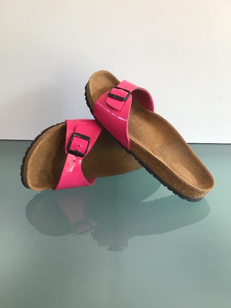Birkenstock | 38 Madrid roze slippers | Gratis verzenden, Kleding | Dames, Slippers, Verzenden, Zo goed als nieuw, Roze