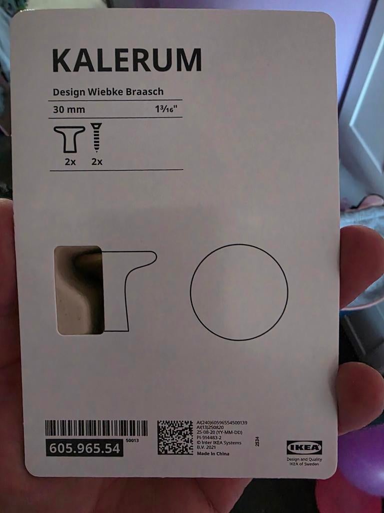 Ikea Kalerum gouden deurknoppen, Ophalen, Nieuw