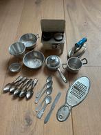 Vintage Aluminium Speelgoed Keukenset met Fornuis, Ophalen, Gebruikt, Jongen of Meisje