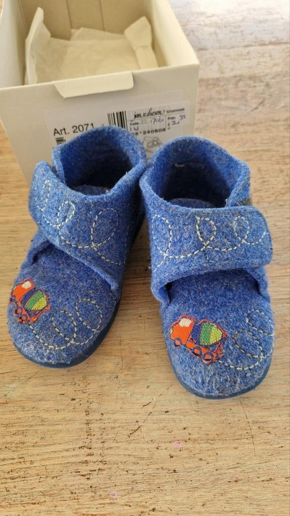 Rohde blauwe sloffen binnenschoen met harde zool, maat 24, Gebruikt, Overige typen, Ophalen of Verzenden, Rohde