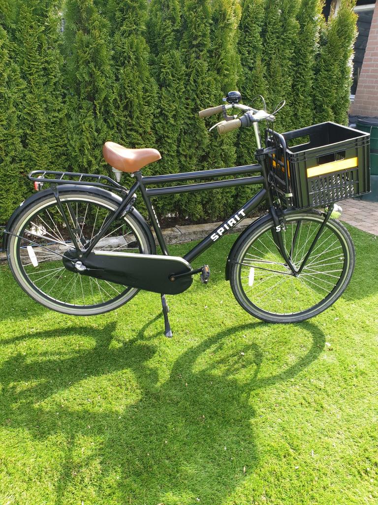 Heren transport fiets Spirit Cargo  28 inc, Minder dan 10 versnellingen, Zo goed als nieuw, 53 tot 57 cm, Ophalen