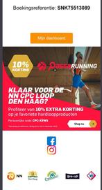 Startbewijs halve marathon + graveren CPC Den Haag, Eén persoon, Maart