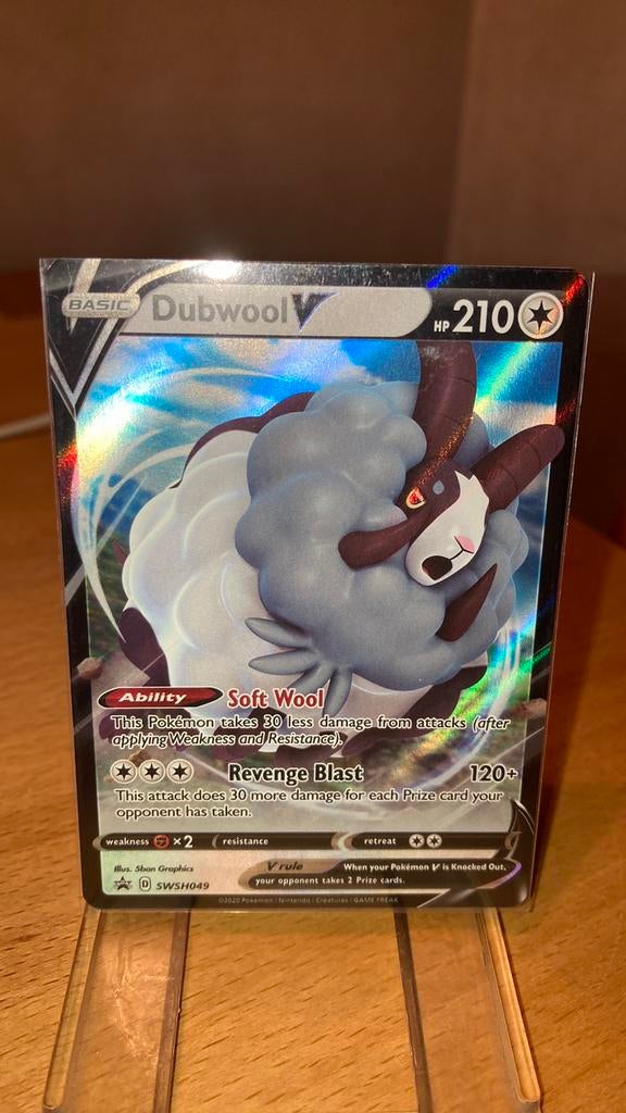 Pokemon Dubwool V Swsh promo 49 Sword&Shield 3,00 euro, Ophalen of Verzenden, Zo goed als nieuw