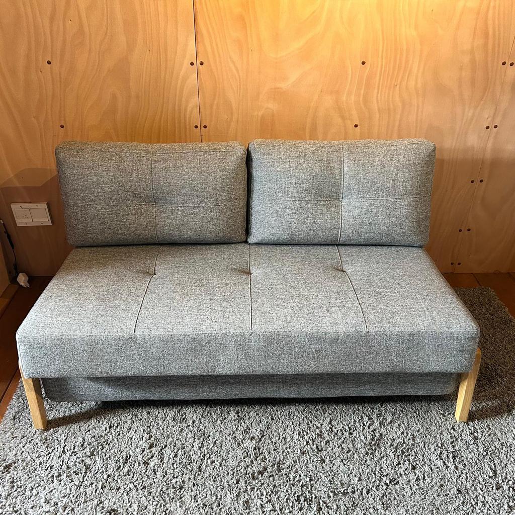 Slaapbank inclusief topper in hele gloednieuwe staat, Tweepersoons, Zo goed als nieuw, 140 cm, Ophalen of Verzenden