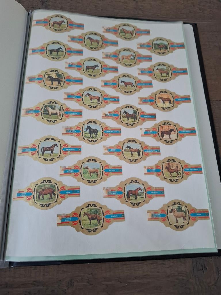 Verzameling sigarenbandjes paarden, Ophalen of Verzenden, Zo goed als nieuw, Sigarenbandjes