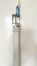 Witte leren riem 3 cm breed - Kwaliteitsleer, 3 tot 5 cm, Minder dan 80 cm, Nieuw, Ophalen of Verzenden