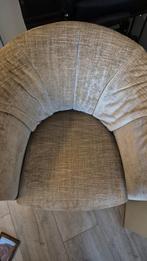 Gestoffeerde stoel licht cognac, Ophalen, Gebruikt, Eenpersoons, 75 tot 100 cm