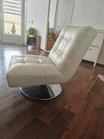 Prachtige leren fauteuil wit, Huis en Inrichting, Ophalen, Zo goed als nieuw, 75 tot 100 cm, Leer