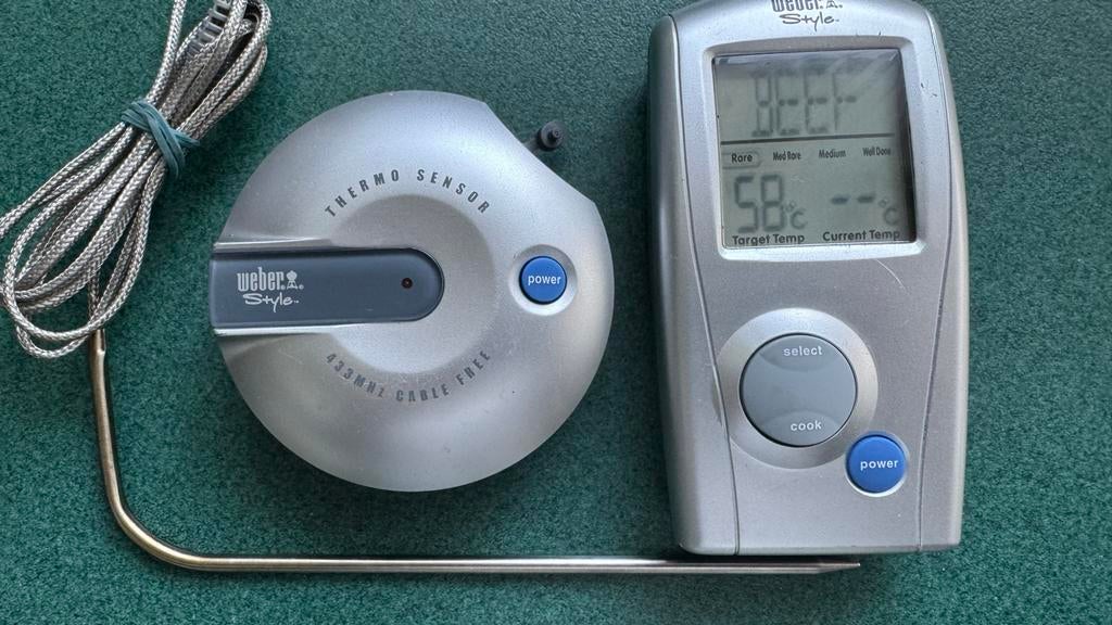 Weber Style Digitale Thermometer - Perfect voor BBQ, Ophalen, Zo goed als nieuw