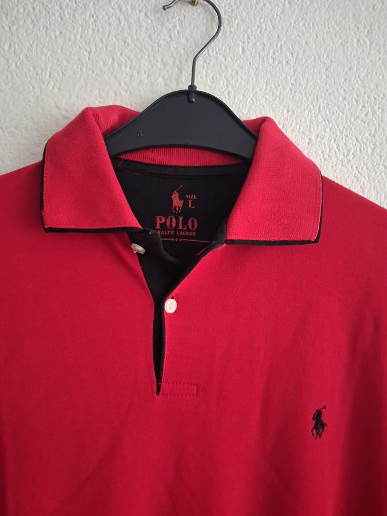 Rode Polo Ralph Lauren polo maat L, Kleding | Heren, Ophalen of Verzenden