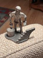 Tinnen beeldje van een metselaar, Ophalen of Verzenden, Nieuw, Mens