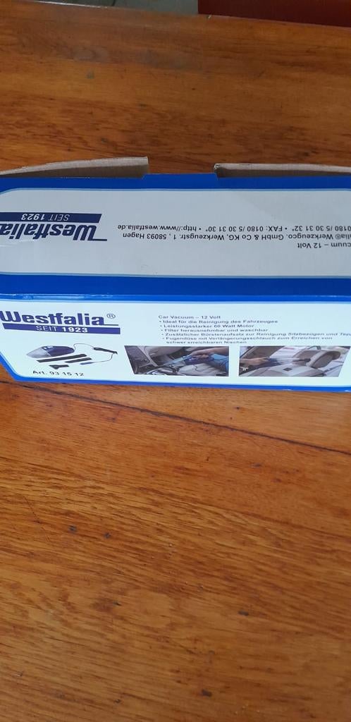 Compacte 12V Autostofzuiger - Westfalia, Kruimeldief, Nieuw, Ophalen of Verzenden, Minder dan 1200 watt