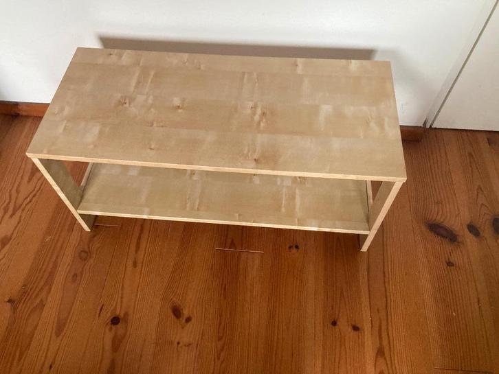 Laag lang smal gefineerd houten modern TV kastje dressoir, Huis en Inrichting, Kasten | Overige, Zo goed als nieuw, Ophalen of Verzenden