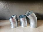 Nieuwe zinken bochten HWA 80mm, Bochten, Nieuw, Ophalen of Verzenden, Minder dan 2 meter