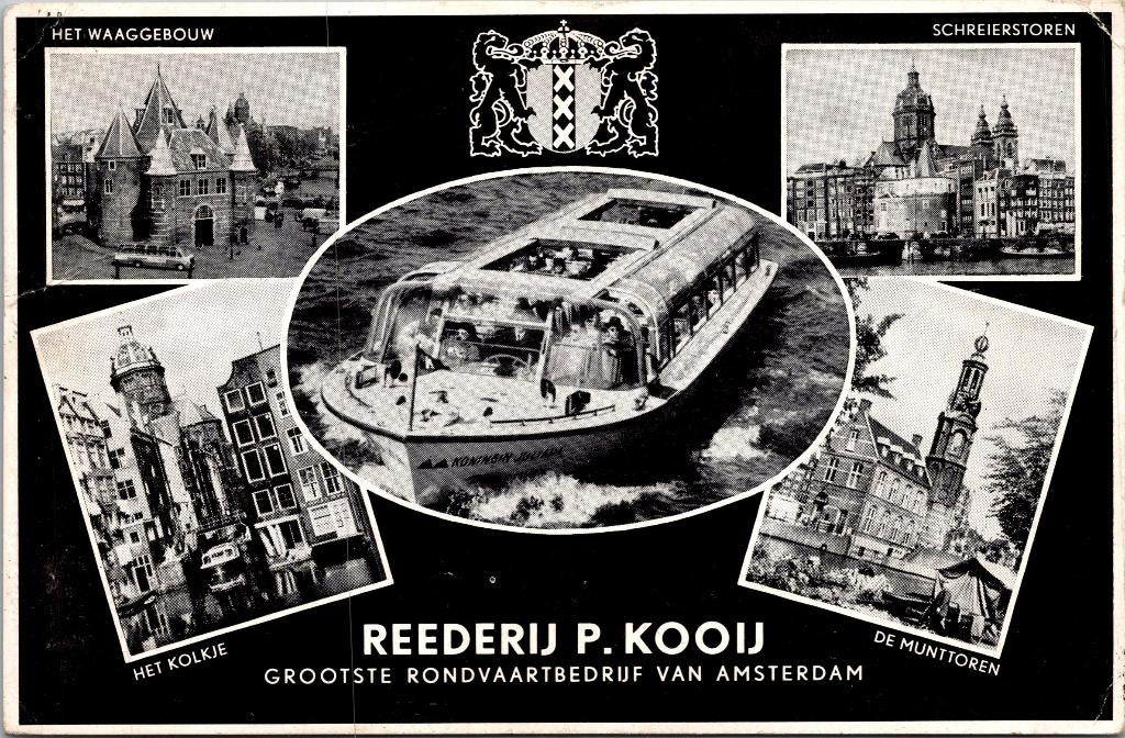 Rederij P. Kooij Amsterdam, Verzamelen, Ansichtkaarten | Nederland, Verzenden, 1960 tot 1980, Ongelopen, Noord-Holland