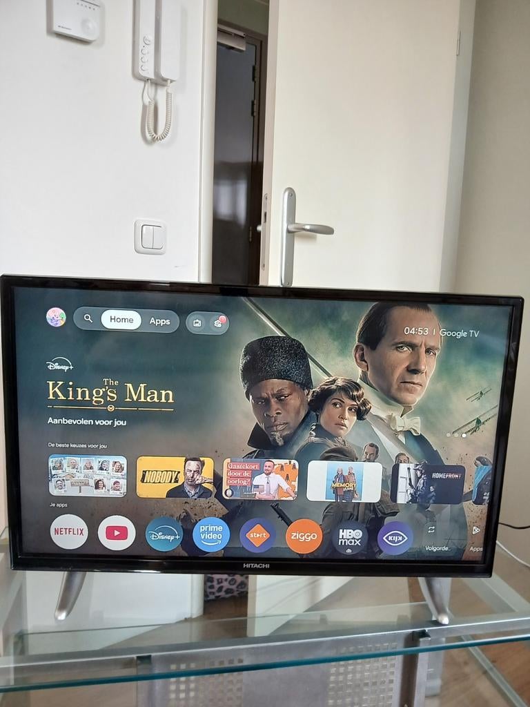 Hitachi 32 met google chrome Smart TV - Zo goed als nieuw, LED, 50 Hz, HD Ready (720p), Zo goed als nieuw