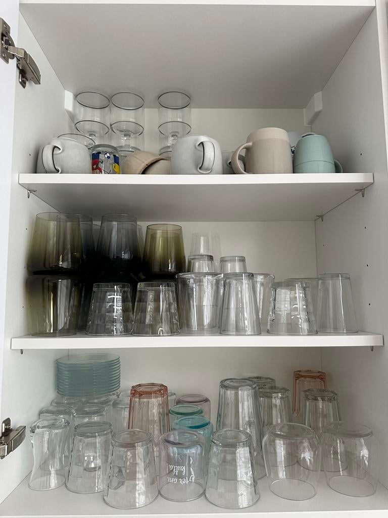 Diverse glazen en mokken voor elke gelegenheid, Ophalen, Glas of Glazen, Gebruikt, Glas