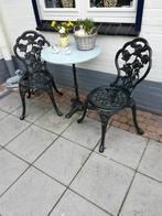 Bistro tuinset antiek groen, Ophalen, Aluminium, 2 zitplaatsen