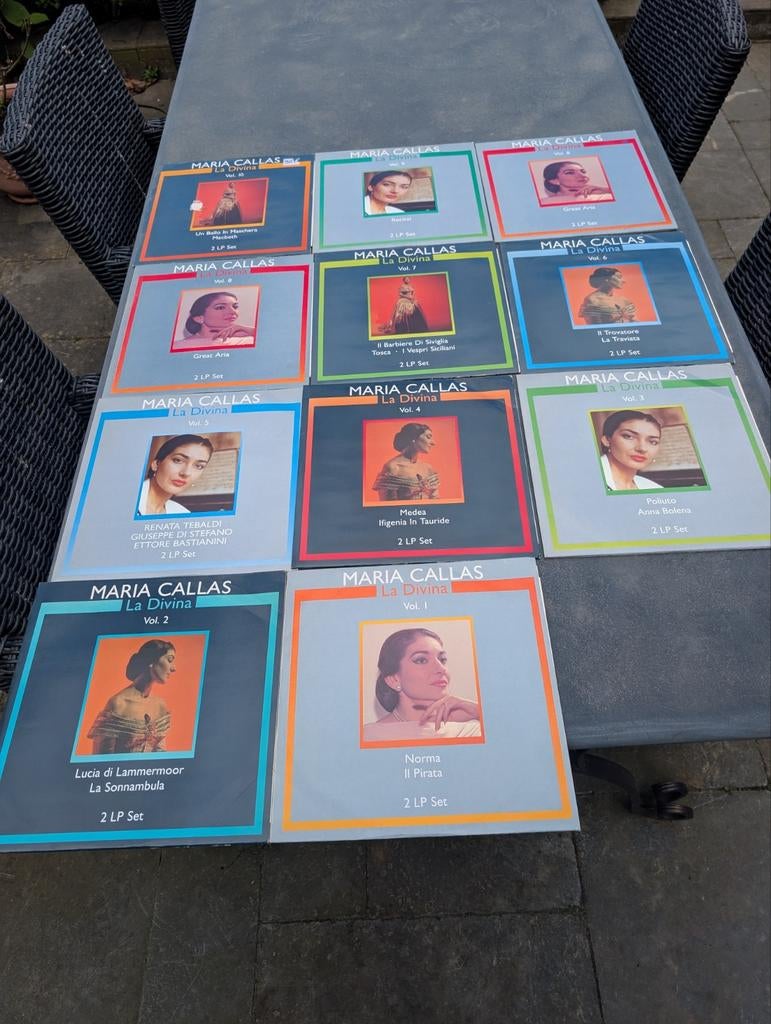 Maria Callas collectie 10 albums a 2 lp's, Gebruikt, Opera of Operette, Ophalen of Verzenden, Romantiek