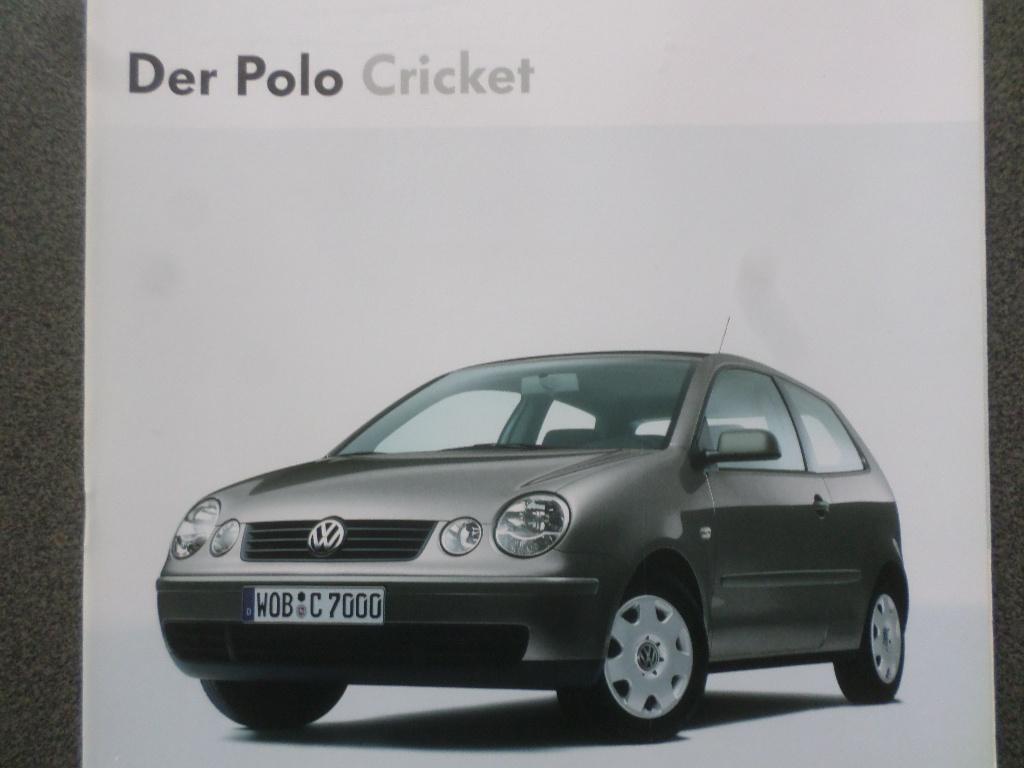 Volkswagen VW Polo Cricket Brochure, Ophalen of Verzenden, Zo goed als nieuw, Volkswagen