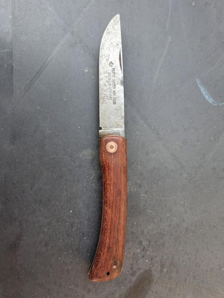 Vintage Friedrich Herder Abr. Sohn zakmes., Antiek en Kunst, Antiek | Bestek, Ophalen of Verzenden