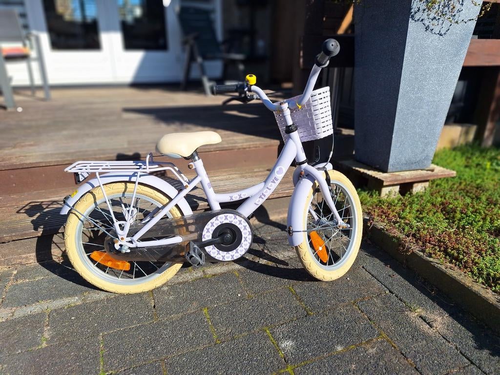 Xoxo kinderfietsje, kleur lila, Ophalen, Gebruikt, 16 tot 20 inch