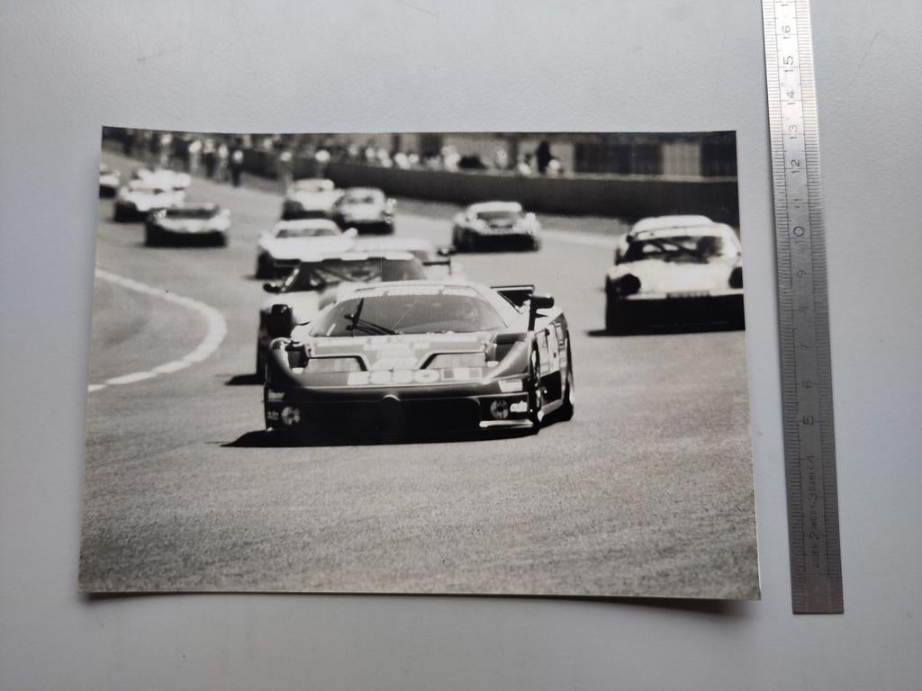 (412) Bugatti EB 110 Le Mans persfoto, Verzamelen, Ophalen of Verzenden, Overige onderwerpen
