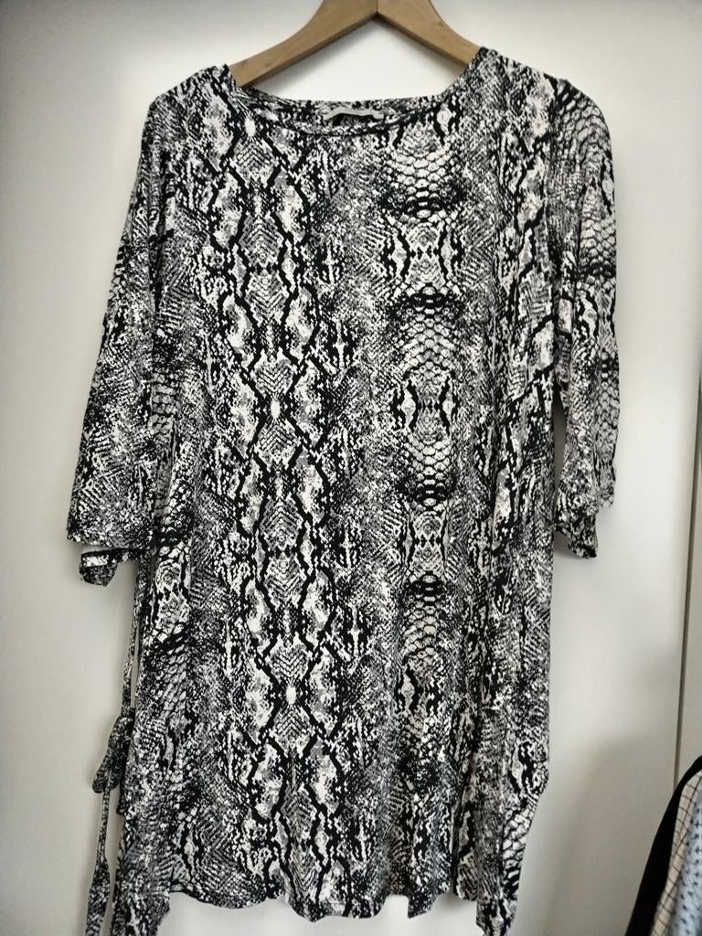 George Tuniek met Slangenprint - Maat 44, Kleding | Dames, Maat 38/40 (M), Zwart, George, Ophalen of Verzenden