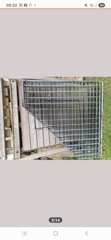 Gegalvaniseerde looprooster, Tuin en Terras, Schuttingen, IJzer, Minder dan 1 meter, Minder dan 3 meter, Ophalen