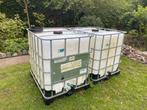 IBC containers/ 1000L Vaten 2x, Ophalen, Kunststof, Met kraantje, 150 liter of meer