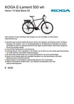 Koga Element 500wh., Fietsen en Brommers, Elektrische fietsen, 59 cm of meer, Ophalen, Nieuw, Overige merken