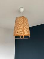 Hanglamp van bamboe, Huis en Inrichting, Lampen | Hanglampen, Ophalen, Gebruikt, Hout, Minder dan 50 cm