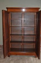 Prachtige strakke antieke mahonie houten kast., Verzenden