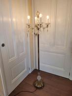 Antieke brocante staande kroonluchter, Huis en Inrichting, Lampen | Vloerlampen, Ophalen, Zo goed als nieuw, Glas, 150 tot 200 cm