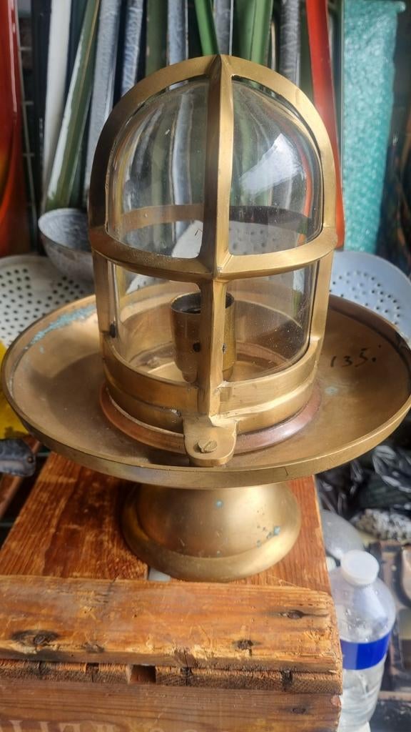 Prachtige messing scheepslamp - Super mooi!, Ophalen of Verzenden