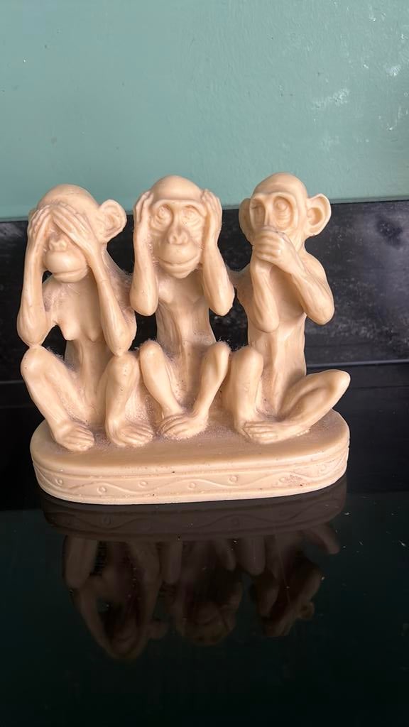 (7) laatste kans beeld Apen Horen Zien Zwijgen, Ophalen of Verzenden, Zo goed als nieuw, Dier