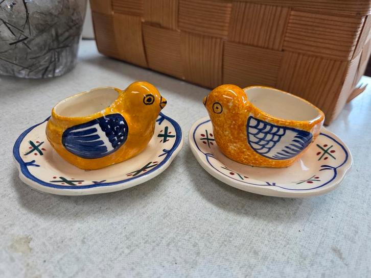 Zeldzame kuikenvormige schaaldieren Henriot Quimper, Antiek en Kunst, Antiek | Keramiek en Aardewerk, Ophalen of Verzenden