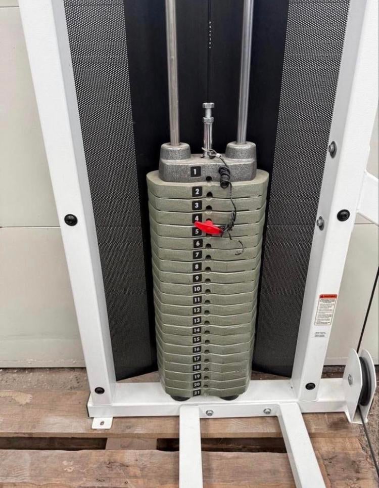 Life Fitness Fit Series Leg Press /Calf Raise White topstaat, Sport en Fitness, Fitnessmaterialen, Ophalen, Benen, Gebruikt, -