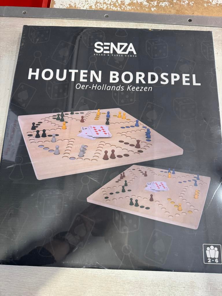Senza Houten Bordspel - Oer-Hollands Keezen, Drie of vier spelers, Ophalen of Verzenden, Nieuw