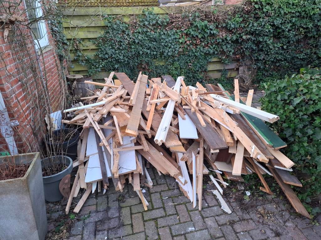 GRATIS bouw- en sloophout af te halen, Ophalen, Gebruikt, Overige houtsoorten, Overige typen